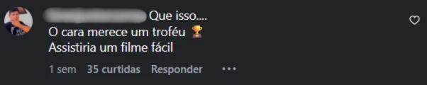 Comentário de seguidor