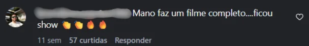 Comentário de seguidor