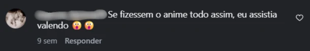 Comentário de seguidor