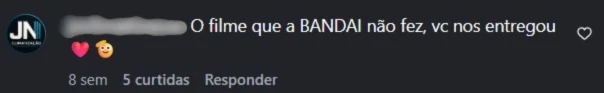 Comentário de seguidor