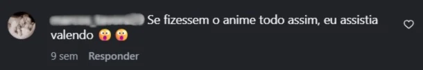 Comentário de seguidor